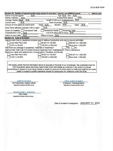 wair dole form 2023|DOLE .